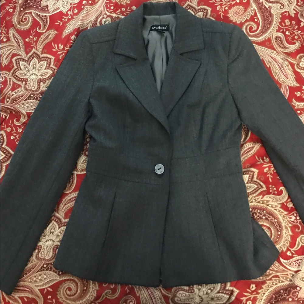 Space Gray BeBe Blazer Jacket